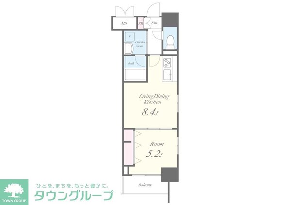 ROOTs Shinjuku Wakamatsuchoの物件間取画像